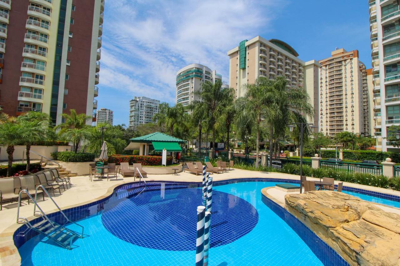 Barra Da Tijuca - 508 - De Frente Para Maravilhosa Piscina - Estacionamento Gratuito - Academia Comphania Atletica - Balsa Para Praia Gratis - Microondas - Geladeira Grande - Recepcao 24Horas - Wi-Fi - Com Pia Rio de Janeiro Exteriör bild