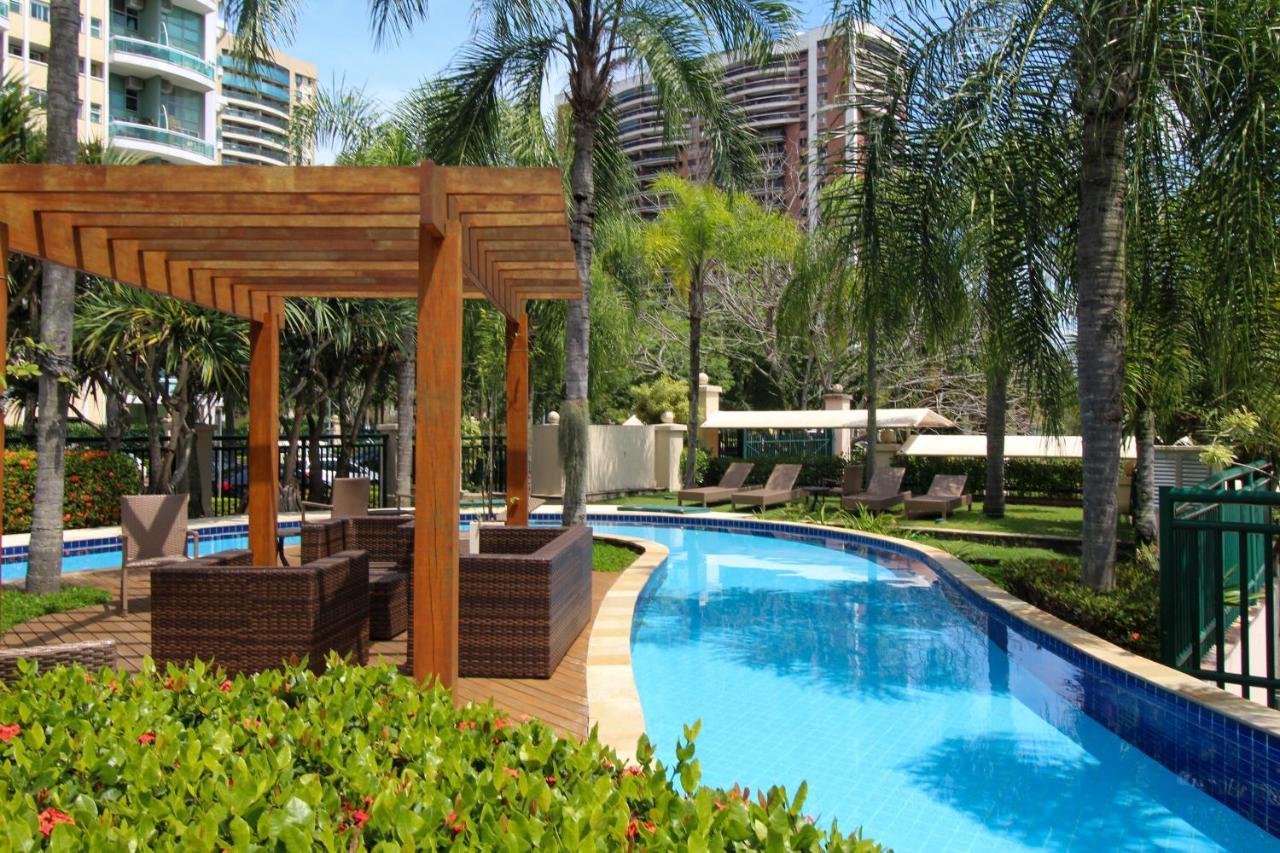 Barra Da Tijuca - 508 - De Frente Para Maravilhosa Piscina - Estacionamento Gratuito - Academia Comphania Atletica - Balsa Para Praia Gratis - Microondas - Geladeira Grande - Recepcao 24Horas - Wi-Fi - Com Pia Rio de Janeiro Exteriör bild
